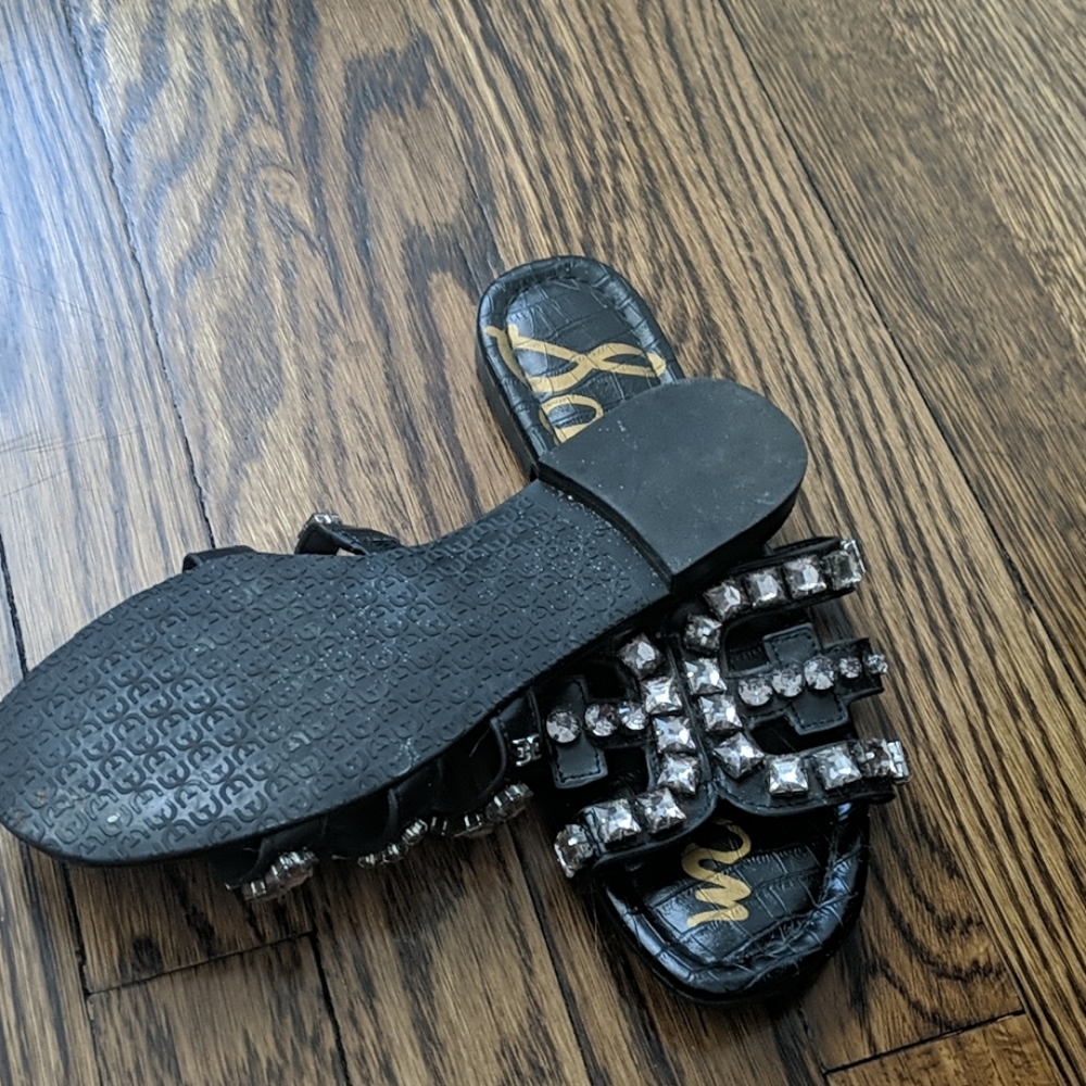 Sam Edelman Rhinestone Sandals - Picture 2 of 2